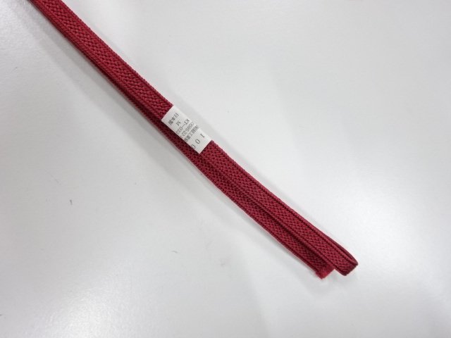  未使用品　正絹　帯留め用　手組二分紐